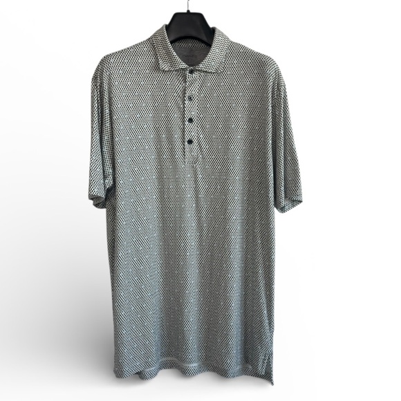 johnnie-O Other - johnnie-O Linxter Vestal Performance Polo/Golf Shirt - White/Black/Blue